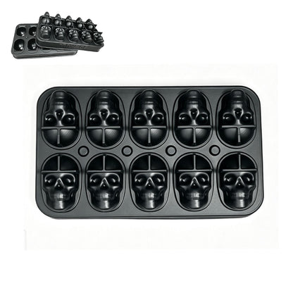 Skull Cake Pan Silicone Mold (6 Cavity)