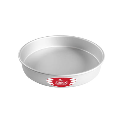 Fat Daddio's PRD-83SET Anodized Aluminum Round Cake Pans, 2 Piece Set, 8 x 3 Inch