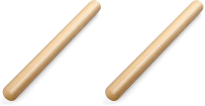 LorisArm 11.5-inch Wooden Rolling Pin for Baking, Natural Wood Dough Roller