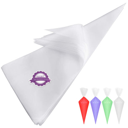 Thickened 100pcs/set Disposable Pastry Bag Icing Piping Bag Cake Cupcake Decorating Bags (12inch Thickened)