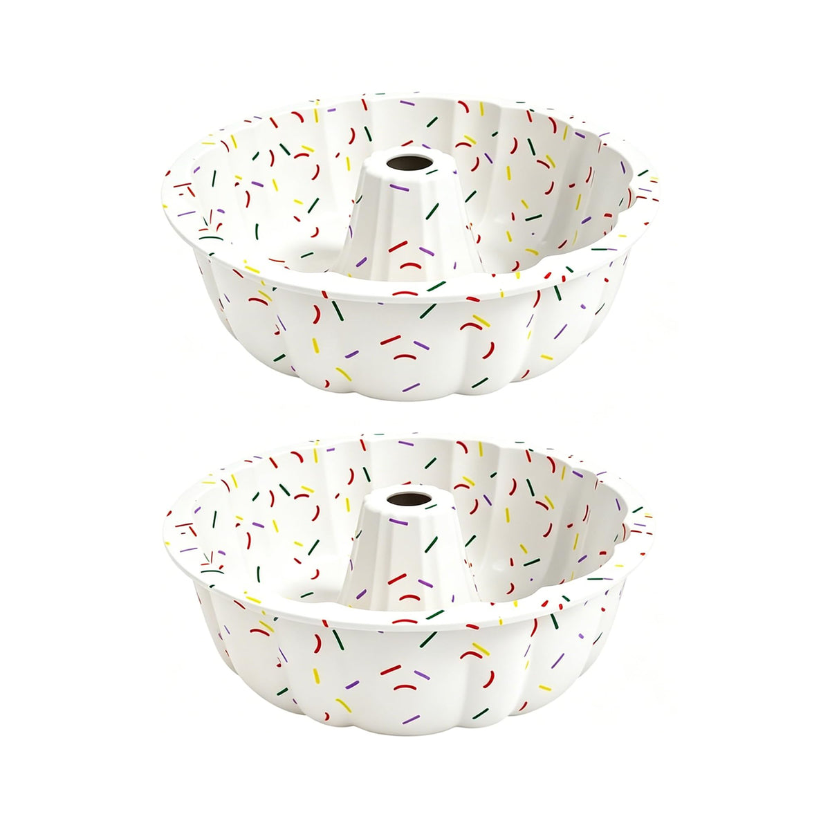 SOV silicone cake pan, silicone Cake Molds, Bakeware Non Stick 10 inch Pan for Jello,Gelatin,cake, Silicone Baking Molds for Cakes, Round Baking Pan (1 pack)