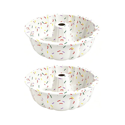 SOV silicone cake pan, silicone Cake Molds, Bakeware Non Stick 10 inch Pan for Jello,Gelatin,cake, Silicone Baking Molds for Cakes, Round Baking Pan (1 pack)
