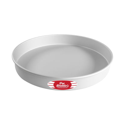 Fat Daddio's PRD-83SET Anodized Aluminum Round Cake Pans, 2 Piece Set, 8 x 3 Inch