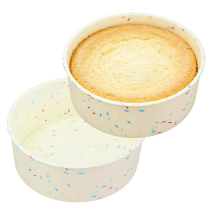 4.75 Inch Round Cake Pan, 4 Pcs Silicone Cake Pans for Baking, Nonstick Baking Mold BPA Free Dishwasher Safe, Great for Layer Cake, Cheese Cake, Chocolate Cake