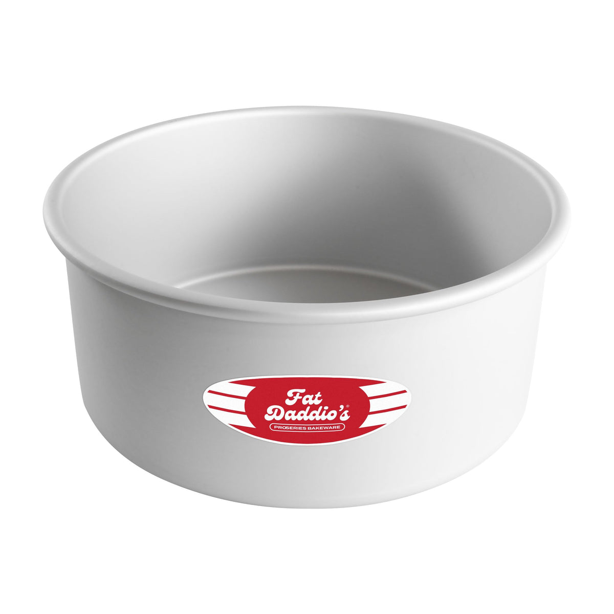 Fat Daddio's PRD-83SET Anodized Aluminum Round Cake Pans, 2 Piece Set, 8 x 3 Inch