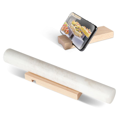 Koville Marble Rolling Pin, Non-Stick Stone Dough Roller, Rolling Pin for Baking,Pasta, Dumpling, Ravioli, Fondant,Pie Crust, Kitchen Baking Pastry Tools