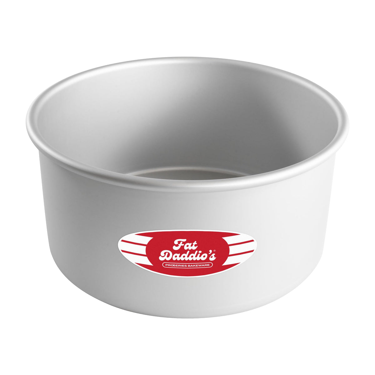 Fat Daddio's PRD-83SET Anodized Aluminum Round Cake Pans, 2 Piece Set, 8 x 3 Inch