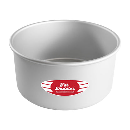 Fat Daddio's PRD-83SET Anodized Aluminum Round Cake Pans, 2 Piece Set, 8 x 3 Inch