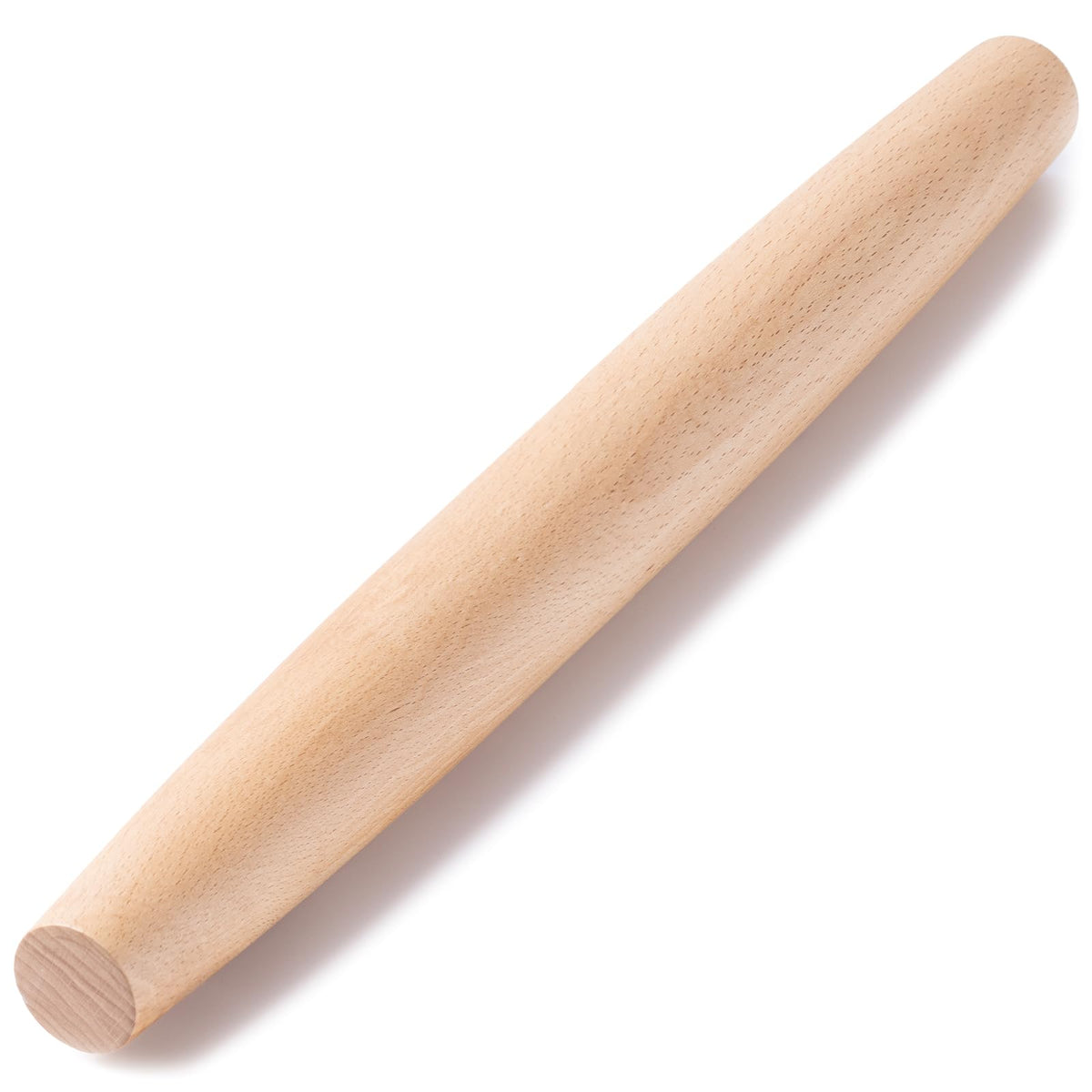 AISOSO Rolling Pin for Baking, 15.75" Wooden Dough Roller, Light Yellow