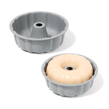 SOV silicone cake pan, silicone Cake Molds, Bakeware Non Stick 10 inch Pan for Jello,Gelatin,cake, Silicone Baking Molds for Cakes, Round Baking Pan (1 pack)