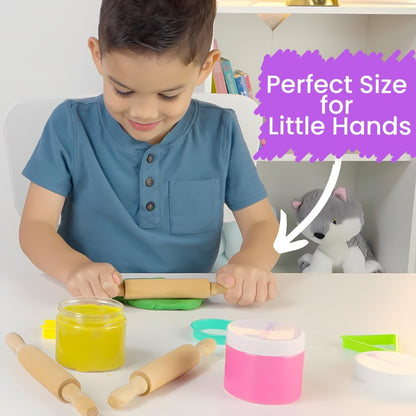 Kids Mini Rolling Pins 8 Inch, 6 Pack