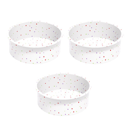 saphe 4 packs Silicone Cake Pans, Nonstick Silicone Round Cake Molds for baking, silicone bakeware sets for Cakes, Cheese Cakes and Chocolate Cake (4+6+8+10inch)