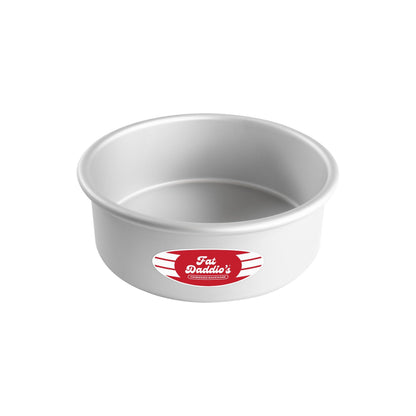 Fat Daddio's PRD-83SET Anodized Aluminum Round Cake Pans, 2 Piece Set, 8 x 3 Inch