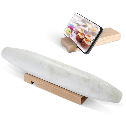 Koville Marble Rolling Pin, Non-Stick African Stone Polished Dough Roller, Pasta, Dumpling, Ravioli, Fondant, Pie Crust, Kitchen Baking Pastry Tools
