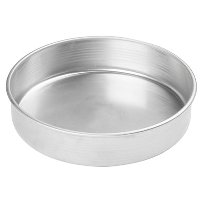 Winco 10" Red Heavy-Duty Round Layer Aluminum Cake Pan