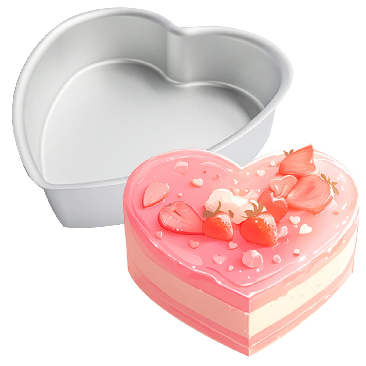 Book Shape Cake Pan, 3D Birthday Cake Pan, Aluminum Alloy Cake Molds Nonstick Baking Tools