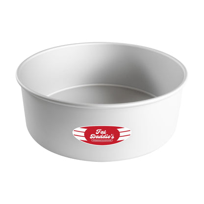 Fat Daddio's PRD-83SET Anodized Aluminum Round Cake Pans, 2 Piece Set, 8 x 3 Inch