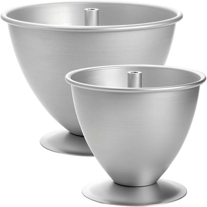 Cedilis 2 Pack Doll Cake Mold, 8 Inch and 6 Inch Princess Skirt Cake Pan, Non Stick Wonder Pan, Easy to Clean