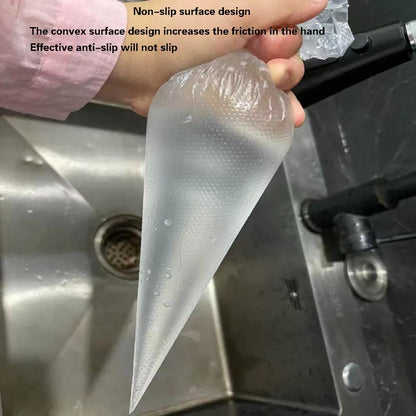 Piping Bags - 12 Inch Disposable Icing Bags, 200 PCS Decorating Bags for Frosting, Pastry Bags, Great for Cakes and Cookies Decoration, S/M/L, Clear