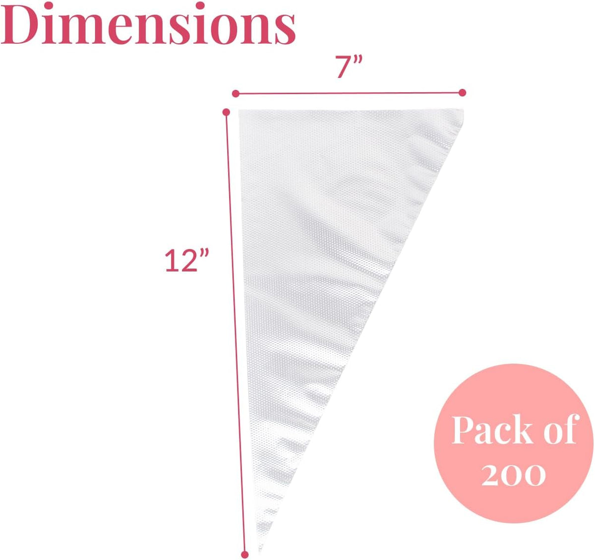 Anti Burst Piping Bags 12 Inch - Prestee Tipless Icing Bags - Durable Frosting Piping Bag Tools - Pastry and Cookie Decorating Supplies