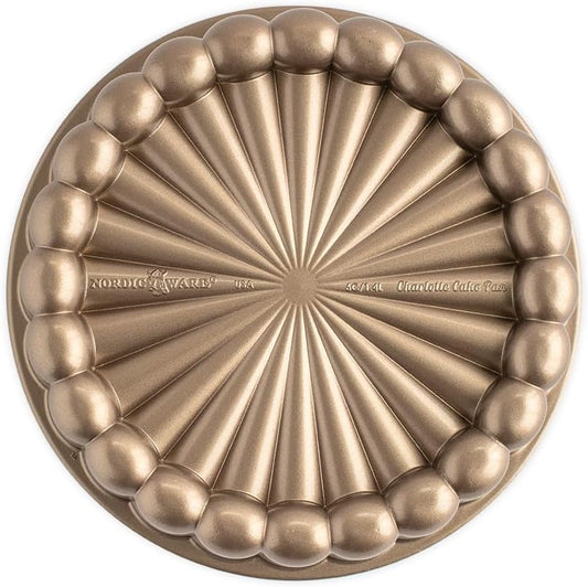 Nordic Ware Charlotte Cake Pan, 6-Cup/1.4 Liters, Toffee