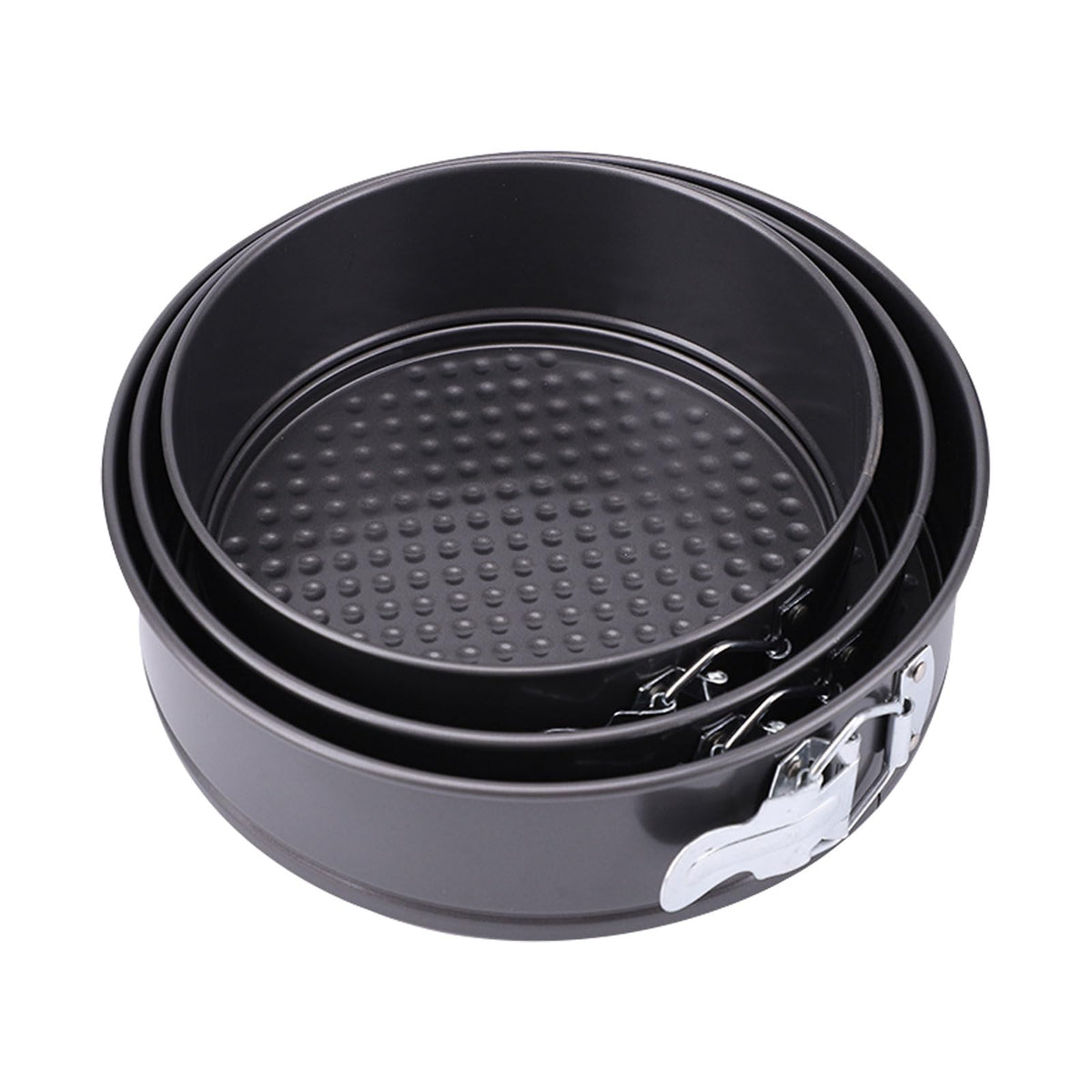 Springform Pan, Nonstick Cake Pan, Round cheesecake pan with leak-proof non-stick bottom removable bakeware.3 pieces 3 sizes, 7" 8" 9" for Cakes, Cheesecakes, Pizzas and Quiches.