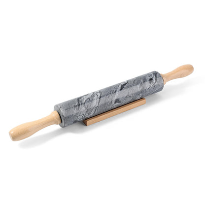 Koville Marble Rolling Pin, Non-Stick African Stone Polished Dough Roller, Pasta, Dumpling, Ravioli, Fondant, Pie Crust, Kitchen Baking Pastry Tools