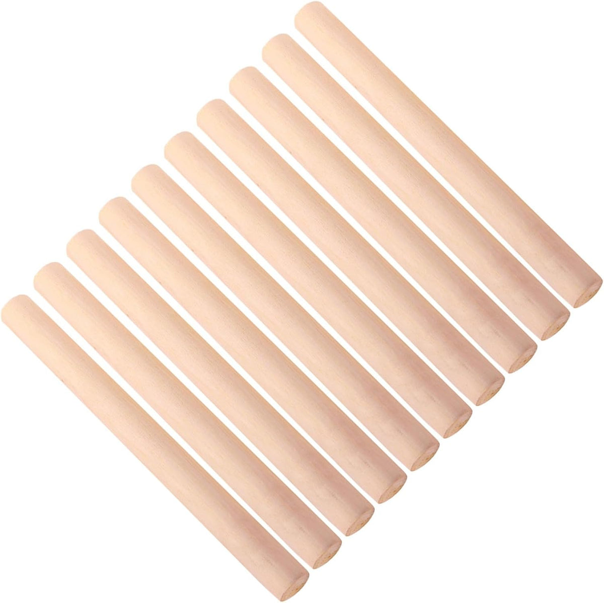LABRIMP 10pcs Rolling Pin Wooden Dough Roller 10.61 In