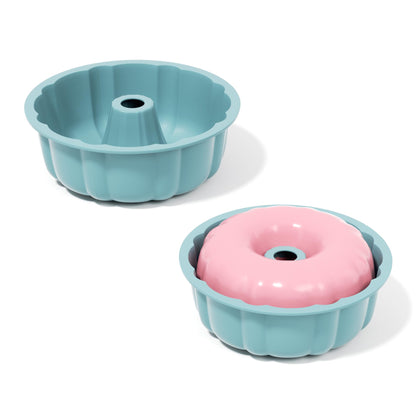 SOV silicone cake pan, silicone Cake Molds, Bakeware Non Stick 10 inch Pan for Jello,Gelatin,cake, Silicone Baking Molds for Cakes, Round Baking Pan (1 pack)