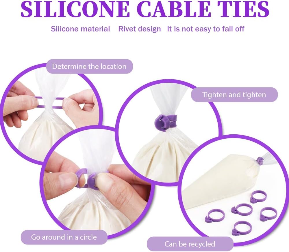 24 Inch Disposable Large Piping Bags,100 PACK Extra Large Thick Pastry Bags