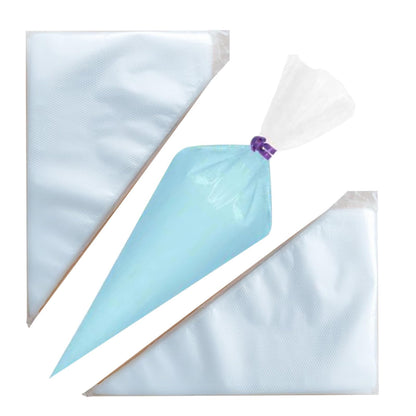 Piping Bags - 12 Inch Disposable Icing Bags, 200 PCS Decorating Bags for Frosting, Pastry Bags, Great for Cakes and Cookies Decoration, S/M/L, Clear