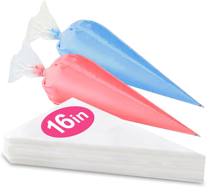 16 Inch Piping Bags Disposable, 50 Pcs Large Pastry Bags