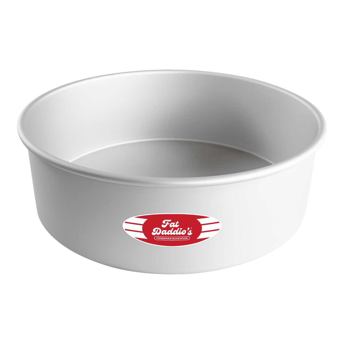 Fat Daddio's PRD-83SET Anodized Aluminum Round Cake Pans, 2 Piece Set, 8 x 3 Inch