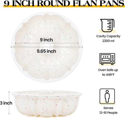 9.5 Inch Silicone Fluted Tube Cake Pan with Stainless Steel Frame