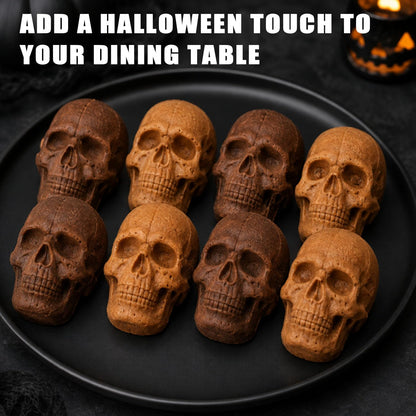 Skull Cake Pan Silicone Mold (6 Cavity)