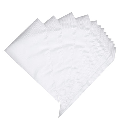 Piping Pastry Bag Pack of 100 Plastic Disposable Cream Pastry Bag Cake Icing Sugarcraft Cupcake Piping Decorating Tool For Baking Supplies (Medium 12''X11.8''X7.8'')