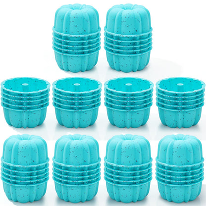 4 Inch Individual Silicone Mini Flan Molds for Baking (25 Pcs,Cream)