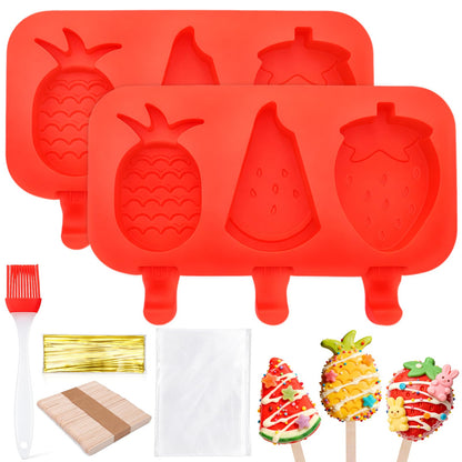 Juome Cake Pop Mold Kit, Large Cakesicle Molds Silicone with Sticks & Bags