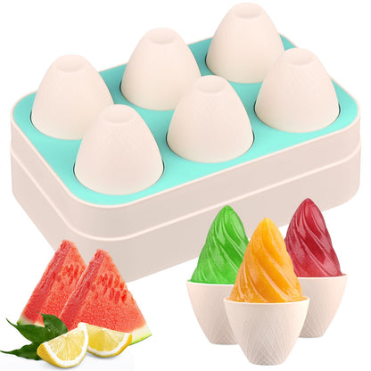 WMKGG Popsicle Silicone Molds Set, 2 PCS Ice Cream Mold(Standard Size/Pink)