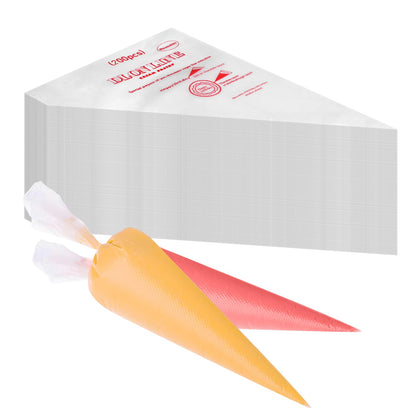 200 Pcs Disposable Cream Pastry Bag Cake Icing Piping Decorating Tool Cupcake Decorating Piping Icing Bag (Red)