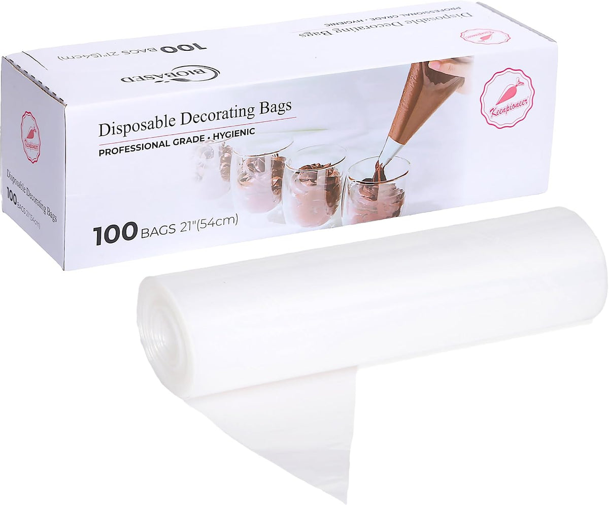 Keenpioneer Disposable Piping Bags 21 Inch