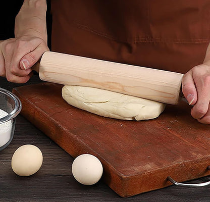 Rolling Pin, 13.8 Inch Wood for Kneading the Dough (L) Rolling Pin, 13.8 Inch Wood for Kneading the Dough of Baking Bread, Pizza, Cookie, Noodles (L)