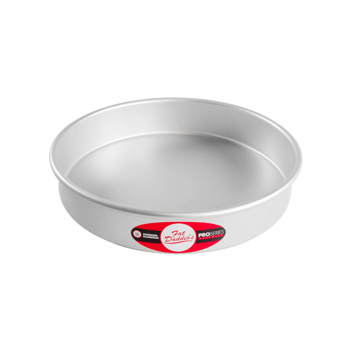 Fat Daddio's PRD-83SET Anodized Aluminum Round Cake Pans, 2 Piece Set, 8 x 3 Inch