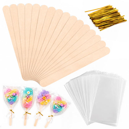 Juome Cake Pop Mold Kit, Large Cakesicle Molds Silicone with Sticks & Bags