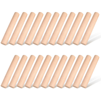 Patelai 3 Pieces Small Rolling Pin Wood Mini Dumpling Dough Roller, 6.3 in