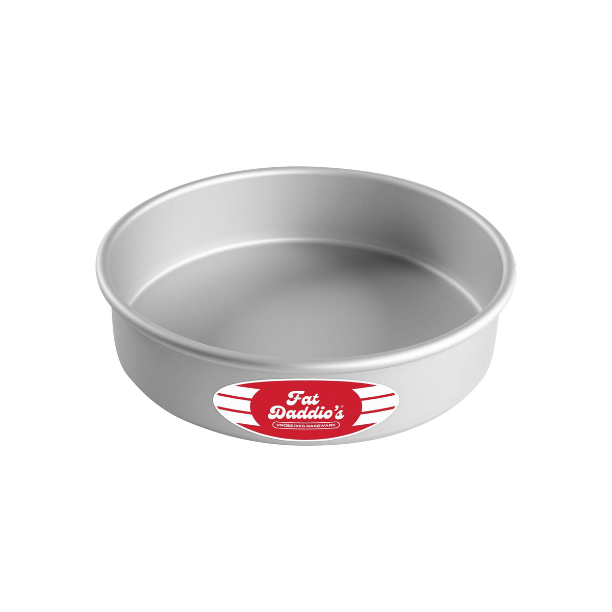 Fat Daddio's PRD-83SET Anodized Aluminum Round Cake Pans, 2 Piece Set, 8 x 3 Inch