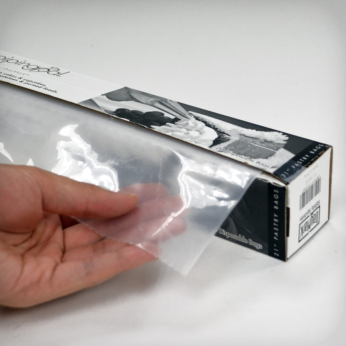 DayMark Safety Systems-IT115437 21" PipingPal Disposable Pastry Bag with Dispenser (100 Bags)