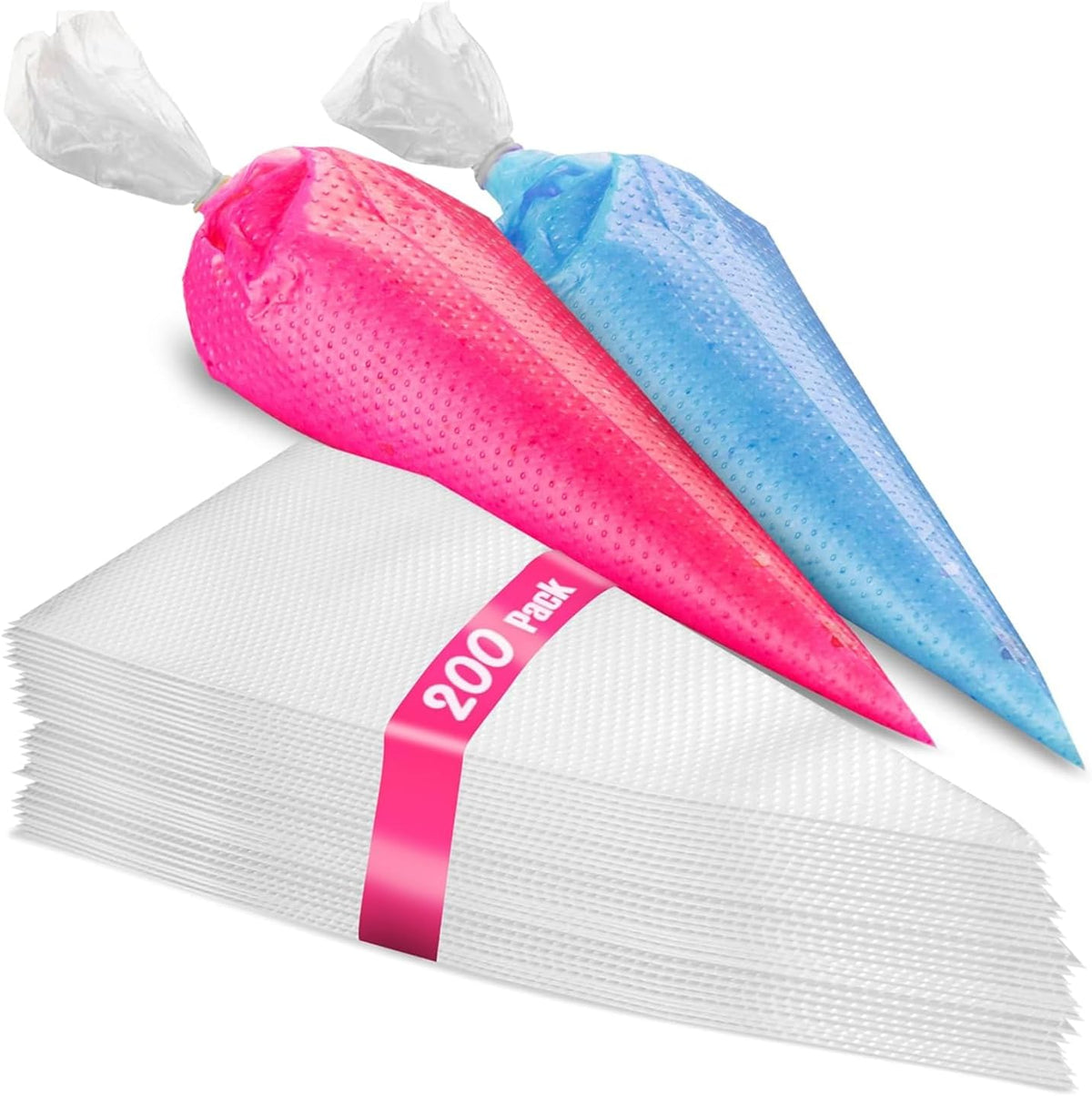 Anti Burst Piping Bags 12 Inch - Prestee Tipless Icing Bags - Durable Frosting Piping Bag Tools - Pastry and Cookie Decorating Supplies