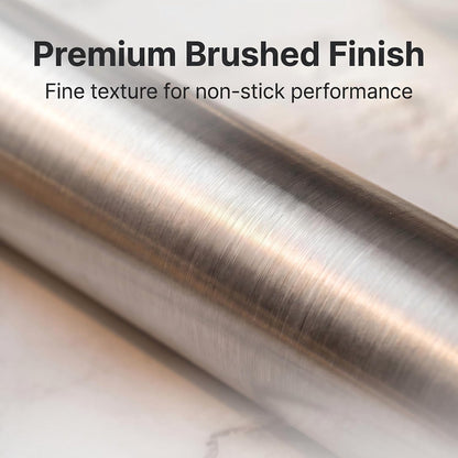 Rolling Pin 15.7" & 11.8" Set of 2, Integrated Made of Stainless Steel