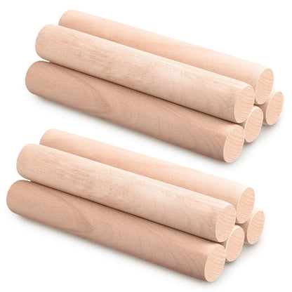 Patelai 3 Pieces Small Rolling Pin Wood Mini Dumpling Dough Roller, 6.3 in